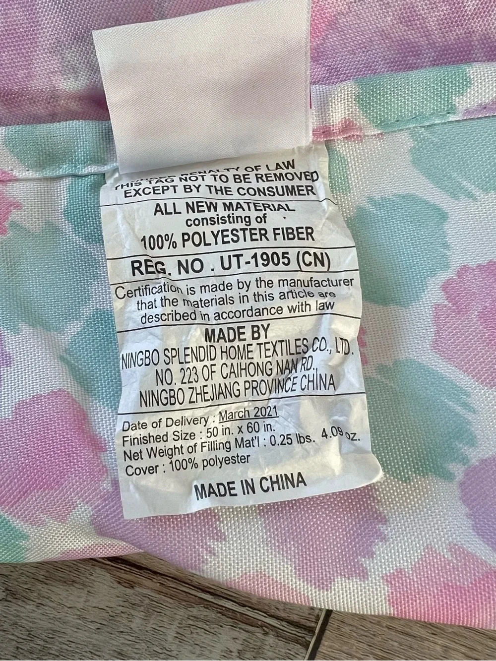 Tommy Bahama Girls Watercolor Beach Blanket With Carry Bag